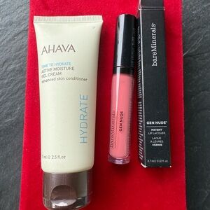 AHAVA Hydrate Active Moisture Gel Cream & Pink Lip Gloss